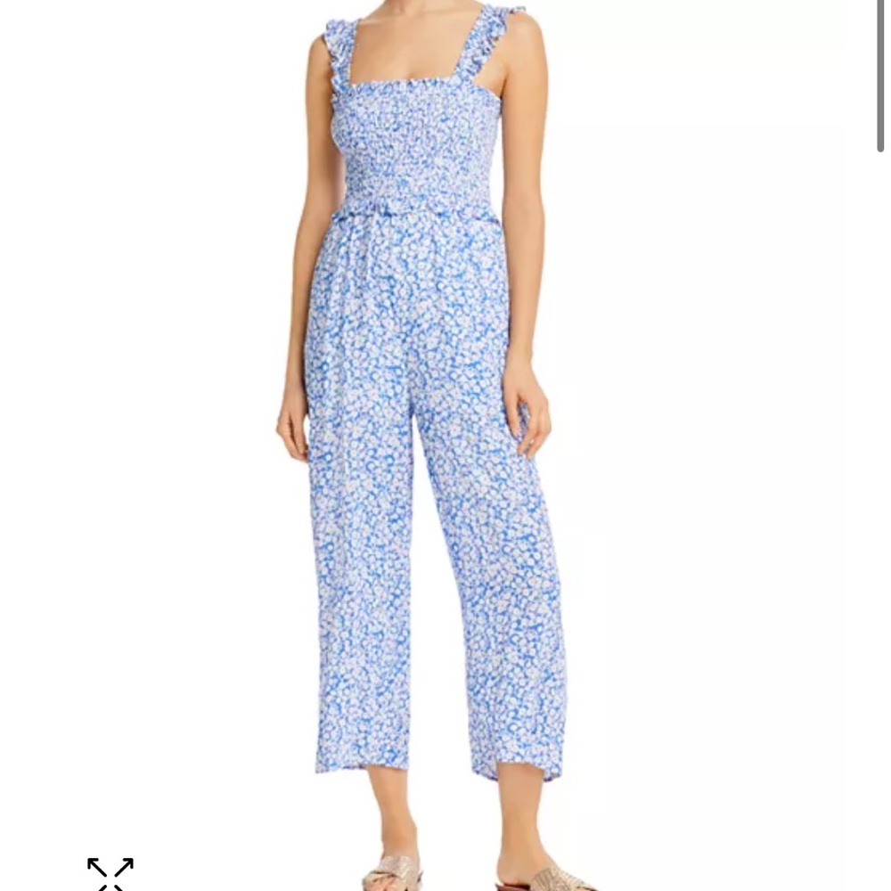 Floral Blue Jumpsuit